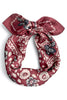 The Icon Burgundy Square Scarf