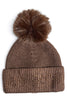 Cozy Sparkle Brown Beanie