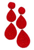 On My Time Earring - Red