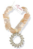 Made In The Deep South 1950s Rhinestone Brooch 1960s Cherry Blossom Agate Necklace