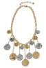 Everyday Elegance Gold & Rhodium Charm Necklace