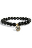 Take It Easy Black Stretch Beaded Bracelet
