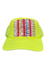 Kilim Trucker Hat - Neon Yellow 65