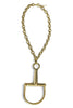 Yochi Horsebit Gold Chain Necklace