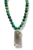 Made in the Deep South 1920s Chandelier Crystal 1960s Chrysoprase Necklace
