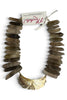 Made In The Deep South 1960s Shell Pendant 1960s Quartz Beads Necklace