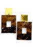 Virtue Time Flies Chocolate Smoke Earrings