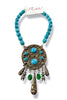 Made in the Deep South 1970s Pendant 1960s Blue Opal Necklace