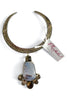 Made In The Deep South 1960s Dendrite & Quartz Pendant 1970s Choker Necklace