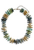 Make It Known Green Multi Flat Bead Necklace