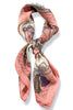 Carriage Ride Pink Silky Scarf