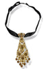 New To Me Vintage Crystal Pendant Necktie Necklace