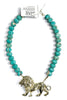 Made in the Deep South 1970s Brooch 1960s Turquoise Beads Necklace