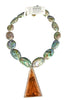 Made In The Deep South 1950s Pendant 1960s Abalone Shell Necklace