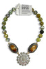 Made in the Deep South 1950s Brooch 1960s Agate Necklace