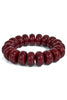 Part Of The Deal Burgundy Bead Bracelet