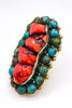 1960s Coral & Turquoise Ring | Made In The Deep South