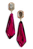 Don't Start Over Fuchsia Dangle Earrings