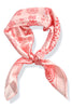 Lila Pink Paisley Print Silky Scarf