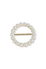 Prissy Pave Pearl Circle Scarf Ring