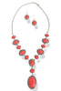 Take A Moment Red Drop Necklace