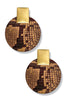 DOORBUSTER Wild Side Snake Disk Earrings