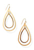 See You There Gold Teardrop Earrings