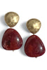 Eternal Burgundy Bead Drop Earrings