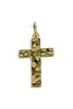 Nothing Much The Truth Hammered Cross Charm Pendant