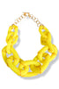 Parker Kennedy "The Michelle" Yellow Bamboo Link Necklace