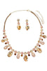 Full Of Glitz Champagne Glass Stone Statement Necklace