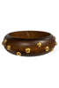 My Way Back Brown Wood Bangle Bracelet