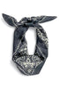 Bella Black Square Scarf