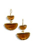 Virtue Luxe Regina Chocolate Stone Drop Earrings