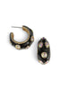 Always True Black Hoop Earrings
