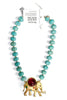 Made In The Deep South 1960s Brooch 1960s Turquoise Beads Necklace