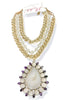 Made In The Deep South Druzy Quartz Amethyst 1970s Necklace