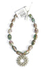 Made In The Deep South 1950s Brooch 1960s Mother Of Pearl Beads Necklace