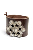 Made In The Deep South 1950s Brooch Leather Cuff Bracelet
