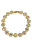 Natalia Gold Pave Linked Bracelet