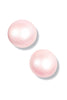 Charming Light Pink Pearlescent Wood Earrings