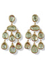 Moving Fast Green Dangle Earrings