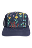 Kilim Trucker Hat - Navy 217