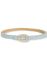 Holding On Light Blue Pearl Rhinestone Belt
