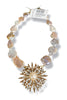 Made in the Deep South 1970s Brooch Natural Baroque Pearl Necklace
