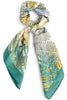 Tara Dark Green Safari Square Scarf