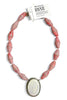 Made in the Deep South 1960s Opal Brooch 1960s Pink Glass Necklace