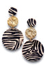 Wild Life Earrings - Zebra