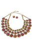 Taken Care Of Gold Purple Abalone Statement Necklace