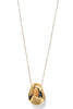 DOORBUSTER At Peace Gold Chunky Teardrop Necklace